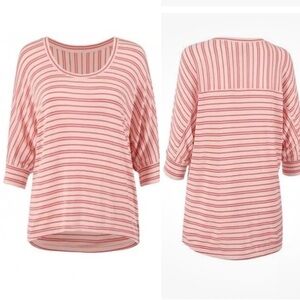 cAbi Tickled Tee Dolman Sleeve Stripes Top